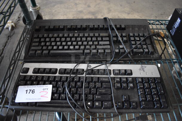 2 Various Computer Key Boards. 18x7x2. 2 Times Your Bid!