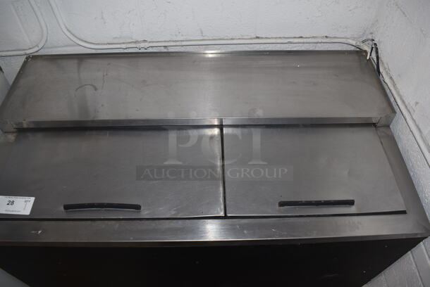 Beverage Air GF48L Stainless Steel Commercial Bottled Back Bar Cooler w/ 2 Sliding Lids. 115 Volts, 1 Phase. Tested and Working!
 - Image 2 of 6