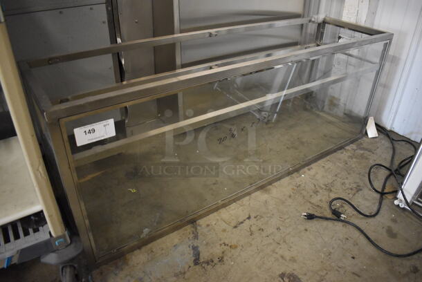 Stainless Steel Sneeze Guard. 60x17x23
