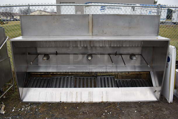 9' CaptiveAire Stainless Steel Commercial Grease Hood w/ Filters and Make Up Air Vent. 108x25x48 - Image 1 of 7