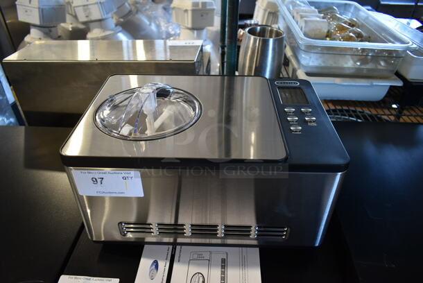 BRAND NEW SCRATCH AND DENT! Whynter ICM-15LS Self Freezing Digital Ice Cream Maker Stainless Steel. 115 Volt, 1 Phase. Tested and Working! - Image 3 of 7
