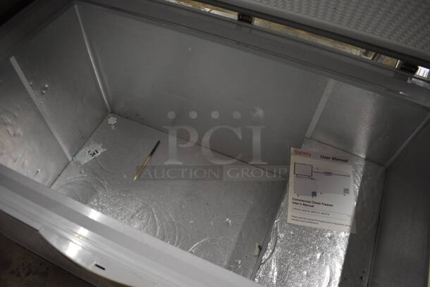 Avantco Model 178CF14 Metal Chest Freezer on Commercial Casters. 115 Volts, 1 Phase. 54.5x32.5x34. Tested and Working! - Image 4 of 7