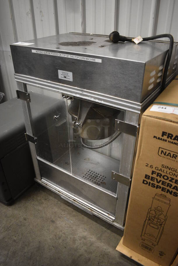Gold Medal Model 2001ST Metal Commercial Countertop Popcorn Machine Merchandiser. 120 Volts, 1 Phase. 27x21x40. Cannot Test Due To Plug Style - Image 4 of 6