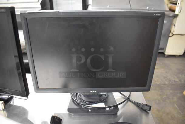 Acer AL2016W B 20" LCD Monitor w/ Power Cord and HD Cord - Image 1 of 7