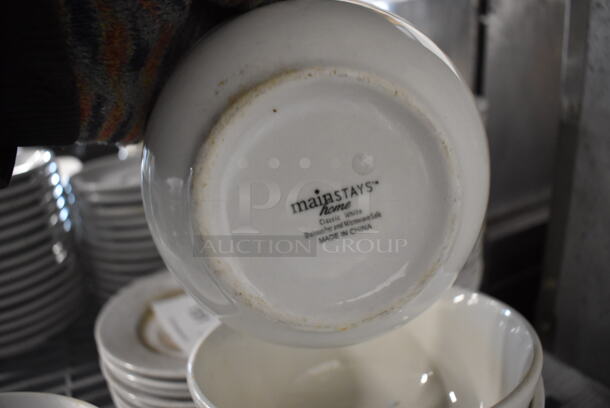 16 Various White Ceramic Bowls. Includes 6x6x2. 16 Times Your Bid! - Image 4 of 4