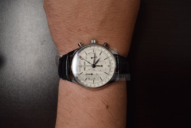 BRAND NEW IN BOX! Frederique Constant Classics Quartz Chronograph Big Date FC-296SW5B6 Watch - Image 6 of 8