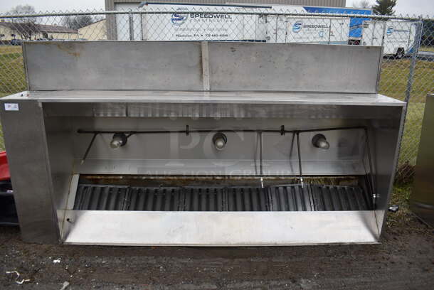 10' CaptiveAire SELF CONTAINED Stainless Steel Commercial Grease Hood w/ Filters and Make Up Air Vent. 120x24x49 - Image 1 of 8