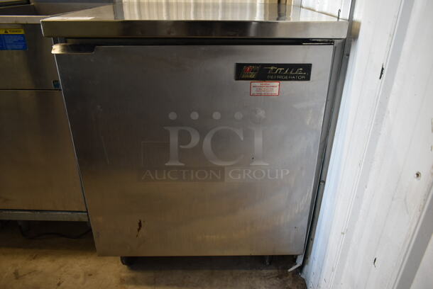 True TUC-27 Stainless Steel Commercial Single Door Undercounter Cooler on Commercial Casters. 115 Volts, 1 Phase. Tested and Working! - Image 3 of 5