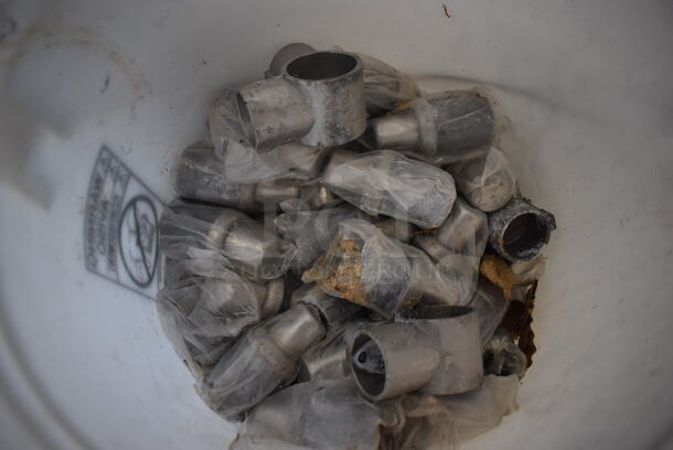 ALL ONE MONEY! Lot of Feet for Legs in White Bucket - Image 2 of 3