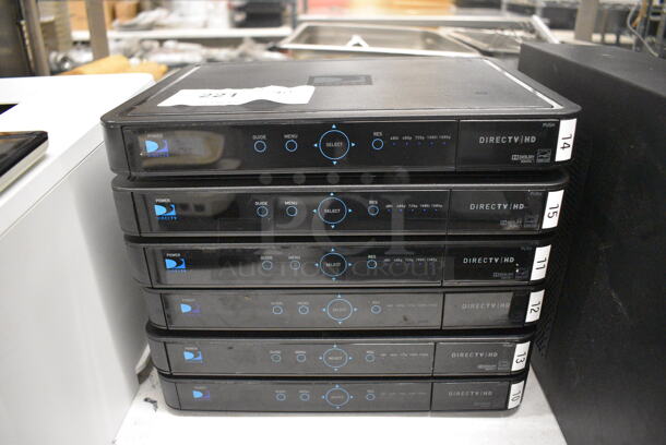 6 Directv HD Model H24-100 Satellite Receivers. 12x9x2. 6 Times Your Bid!