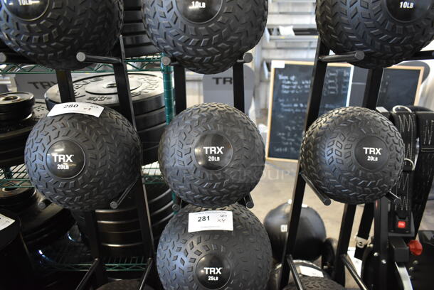3 TRX 20 Pound Medicine Balls. 3 Times Your Bid!
