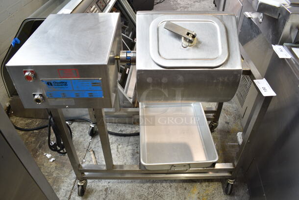 Quality Industries QMM-4 Stainless Steel Commercial Floor Style Marinator on Commercial Casters. 115 Volts, 1 Phase. Tested and Working! - Image 4 of 5
