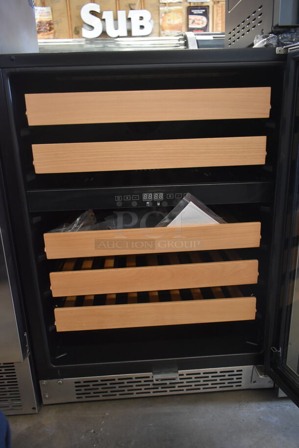 BRAND NEW SCRATCH AND DENT! Whynter BWR-462D 46-Bottle Dual Temperature Zone Built-In Wine Refrigerator Merchandiser. 115 Volts, 1 Phase. Tested and Working! - Image 4 of 7