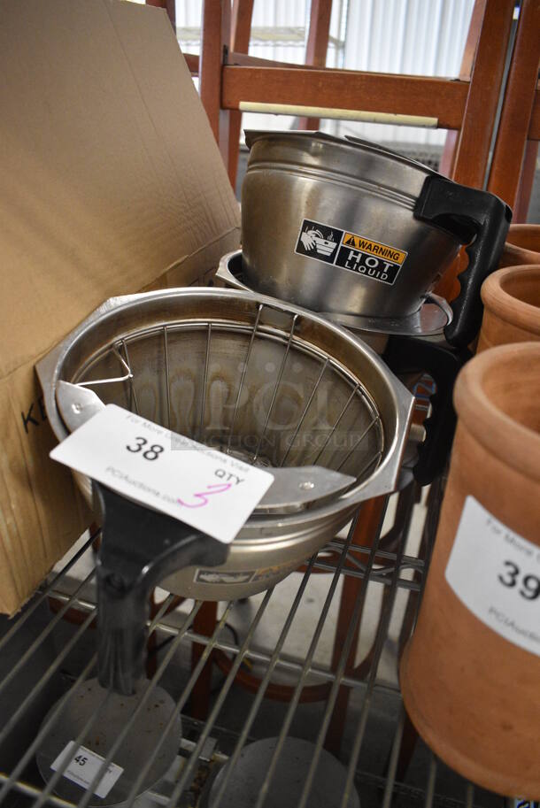 3 Metal Brew Baskets for Iced Tea Machine. 9x10x5. 3 RP-D10