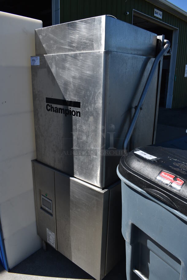 Champion Model DH5000T Stainless Steel Commercial Straight Pass Through Dishwasher. 208-240 Volts, 3 Phase. 35x28x69 - Image 2 of 5
