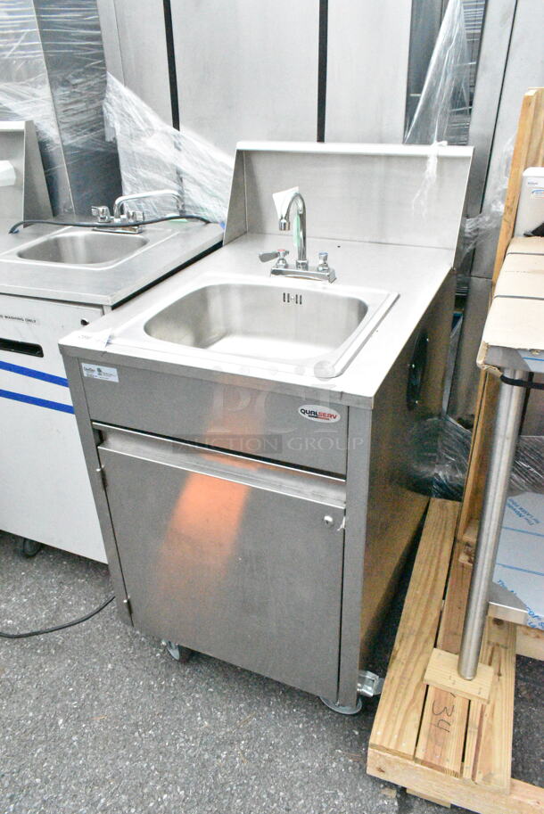 QualServ WMSC24MS Stainless Steel Commercial Portable Sink on Commercial Casters. Bay 16x14x7 - Image 2 of 12