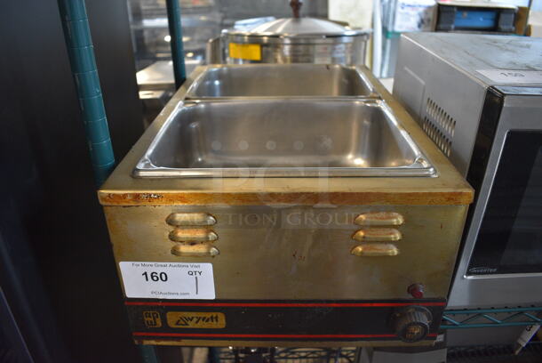 APW Wyott Model W3-V Stainless Steel Commercial Countertop Food Warmer. 120 Volts, 1 Phase. 15x23x9. Tested and Working!