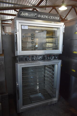 Duke AHPO-6/18 Stainless Steel Commercial Floor Style Electric Powered Oven Proofer on Commercial Casters. 240 Volts, 3 Phase.