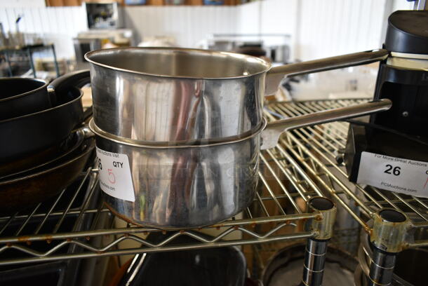 ALL ONE MONEY! Lot of Various Items Including Metal Sauce Pans and Metal Skillets - Image 2 of 5