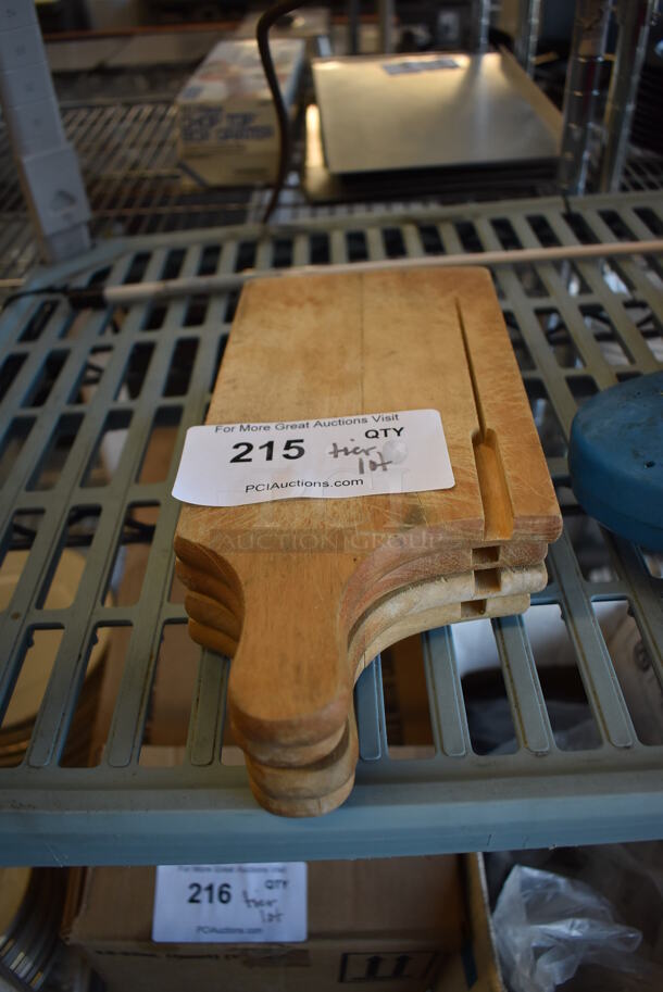ALL ONE MONEY! Tier Lot of Various Items Including 4 Wooden Cutting Boards, Drain Snake and Cleaner Bottles - Image 2 of 4
