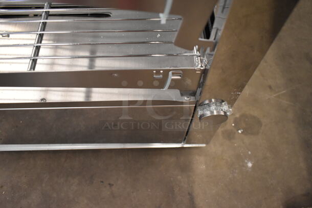 BRAND NEW SCRATCH AND DENT! ServIt 423HDM48SA Stainless Steel Commercial Countertop Full Service Heated Merchandiser Display Case. See Pictures for Broken Glass. 115 Volts, 1 Phase. Tested and Working! - Image 5 of 10