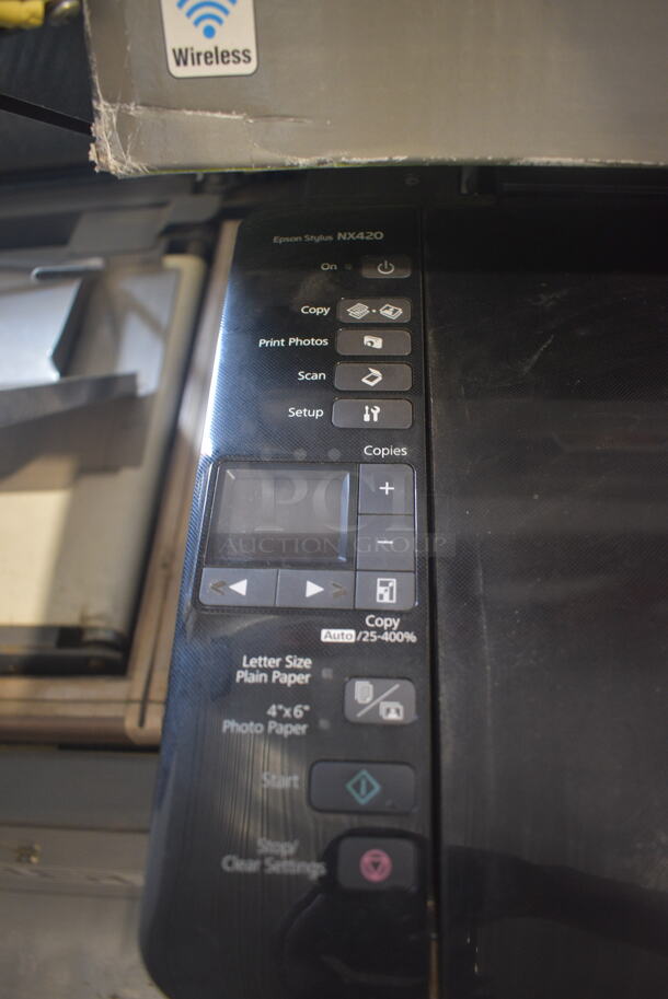 Epson Stylus NX420 Color Ink Printer With Box And Instructions, Black. 120V. - Image 3 of 11