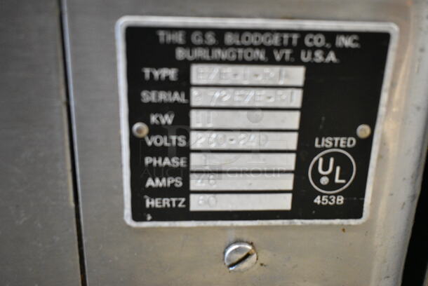 2 Blodgett EZE-1-R1 Stainless Steel Commercial Electric Powered Full Size Convection Oven w/ View Through Doors, Metal Oven Racks and Thermostatic Controls. 230-240 Volts, 1 Phase. 2 Times Your Bid!  - Image 5 of 7