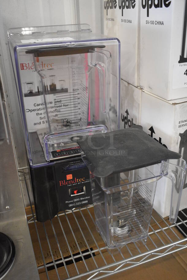BRAND NEW! Blendtec Model ICB5 Metal Commercial Countertop Blender w/ 2 Poly Pitchers and Poly Dome Cover. 120 Volts, 1 Phase. 8.5x9x18. Tested and Working! - Image 3 of 5