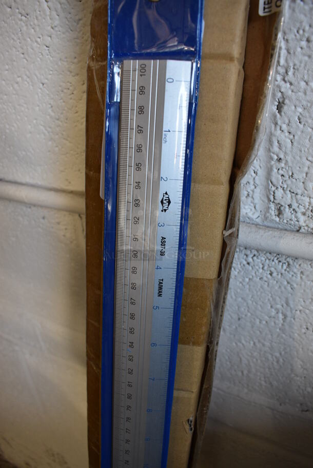 8 BRAND NEW IN BOX! Alvin AS07-39 Metal 39" Rulers. 40x1.75. 8 Times Your Bid! - Image 2 of 4