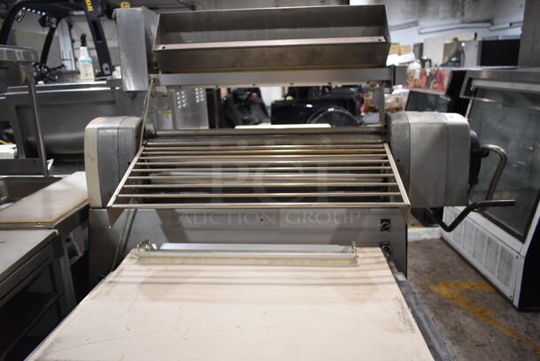Seewer Rondo SMK 64 Metal Commercial Floor Style Reversible Dough Sheeter. 240 Volts, 1 Phase.  - Image 7 of 8