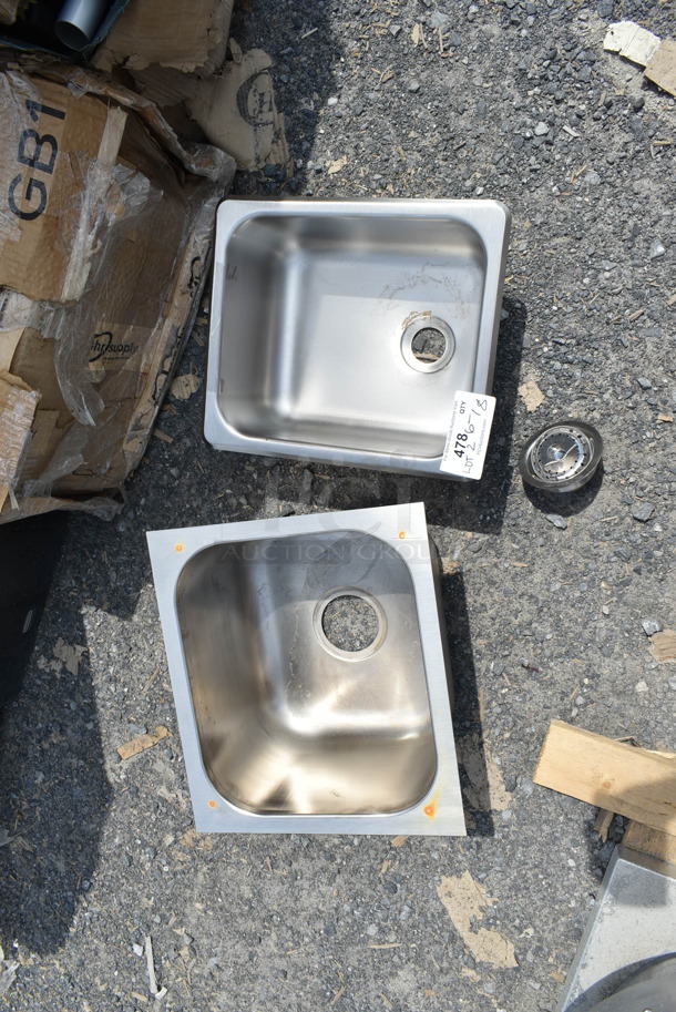 2 BRAND NEW SCRATCH AND DENT! Stainless Steel Single Bay Drop In Sinks. 2 Times Your Bid!  - Image 3 of 8