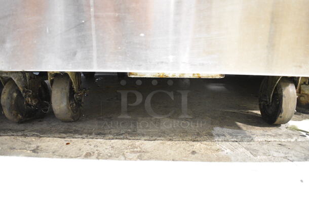 BKI FKM-F Stainless Steel Commercial Floor Style Pressure Fryer on Commercial Casters. 208 Volts, 3 Phase.  - Image 3 of 8