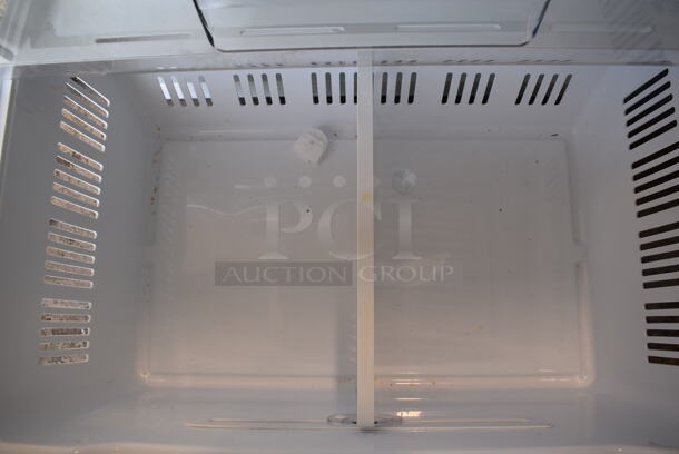 LG French Style Metal Cooler Freezer Combo Unit. 36x30x70. Tested and Powers On But Does Not Get Cold - Image 8 of 9