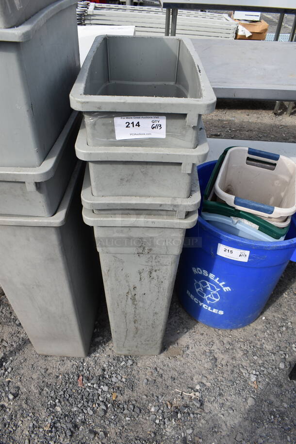 4 Slim Jim Trashcans. 4 Times Your Bid! - Image 1 of 2