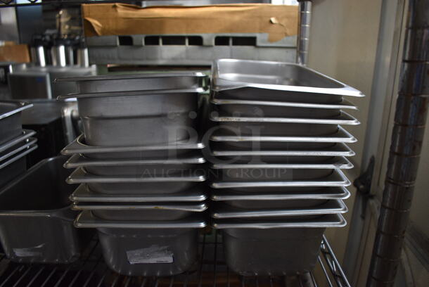 ALL ONE MONEY! Tier Lot of Various Stainless Steel Drop In Bins; 7 Half Size, 4 1/6 Size, 18 1/3 Size - Image 4 of 5