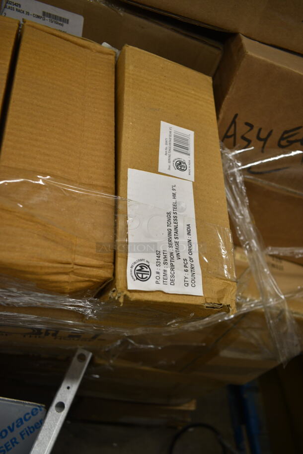 PALLET LOT of 20 BRAND NEW! Items Including 2 Box 10082622 Camrack Extenders, 2 Box Spiced Apple, 3 Box Pactiv Impact D12SCCIMP Dopaco Squat Paper Cold Cup White 12oz, Carlisle 4366807 Tumblers, 10135371 Flexipan Muffin Molds, 2 Box Front of the House DBO176WHP21 Soho 48 oz. Bright White Round Porcelain Bowl, American Metalcraft SVHT1 Serving Tongs, 10042170 Air Freshener, QUASGWT40P Store Grid Wall Track, 10040838 Water Treatment, Pentair QTI1+CR Filter, SG-CMBP Cylinder Holder Bracket, Tilt Round Riser, PD-6 Unit, 2 Quantum SG-U44P Store Grid, Quantum QUASGWT40P Store Grid Wall Track, IM-1920 Cornucopia Giant Double Wall cooler. 20 Times Your Bid! - Image 11 of 12