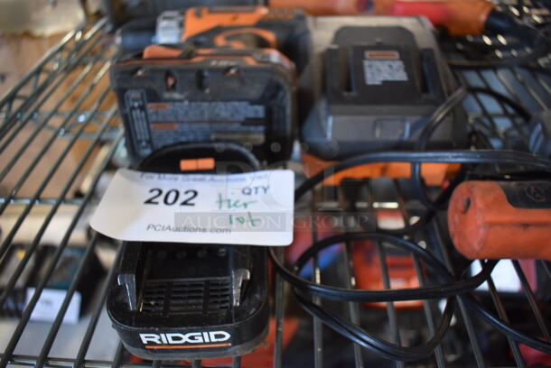 ALL ONE MONEY! Tier Lot of Various Tools Including Rigid R3001 Saw, Rigid R860052 Drill, Rigid Battery Charger, Ramset MasterShot Fastener, Ryobi P246 Series D Multi Tool, DeWalt DW9099 Drill, DeWalt Battery and Charger, DeWalt DWE4011 Angle Grinder, DeWalt D28402 Angle Grinder. - Image 3 of 12