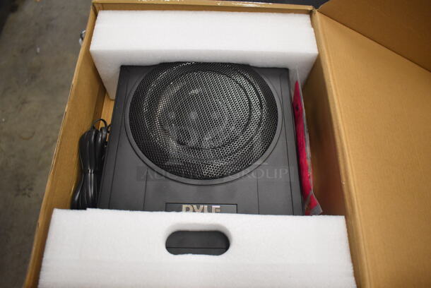 BRAND NEW IN BOX! Pyle PLBX8A Amplified Car Radio Subwoofer System. 10x13x3
