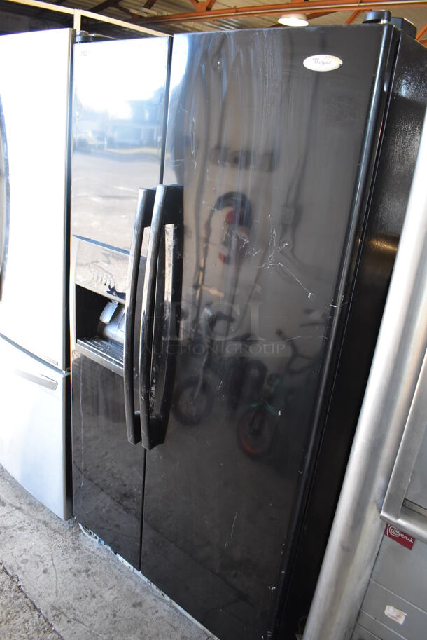 Whirlpool Conquest Metal Cooler Freezer Combo Unit. 36x36x69. Tested and Working! - Image 2 of 7