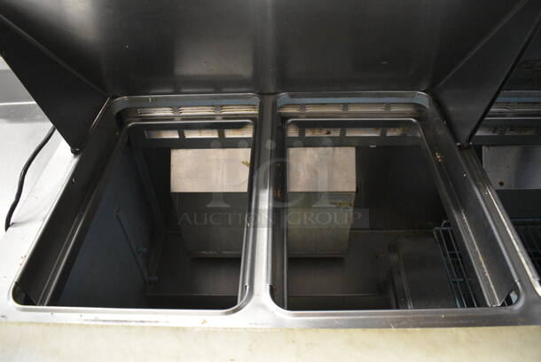 Delfield Model 4464N-24M Stainless Steel Commercial Sandwich Salad Prep Table Bain Marie Mega Top w/ Cutting Board on Commercial Casters. 115 Volts, 1 Phase. 65x36x46. Tested and Working! - Image 6 of 9