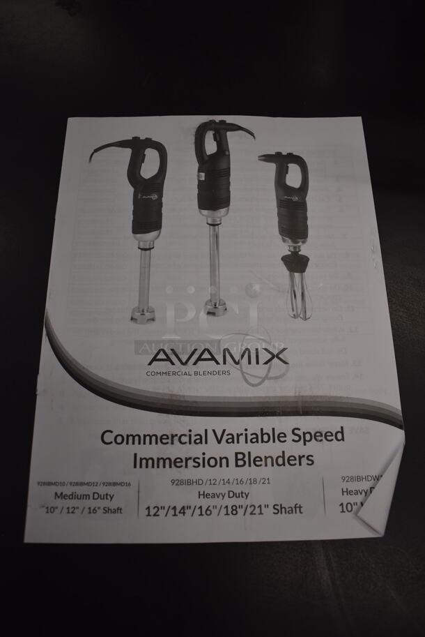 BRAND NEW SCRATCH AND DENT! AvaMix 928IBHD14 Stainless Steel Commercial 14" Shaft Immersion Blender. 120 Volts, 1 Phase. Tested and Working! - Image 6 of 8