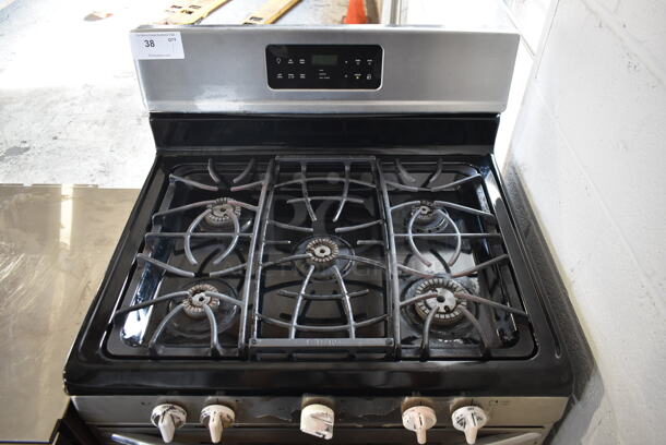 Frigidaire FGGF3030PFE Stainless Steel Commercial Natural Gas Powered 5 Burner Range w/ Oven.  - Image 2 of 8