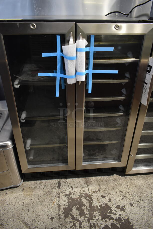 BRAND NEW SCRATCH AND DENT! Danby DBC2760BLS Dual Zone 27 Bottle Built-In French Door Beverage Wine Cooler Merchandiser. 115 Volts, 1 Phase. Tested and Working! - Image 3 of 6