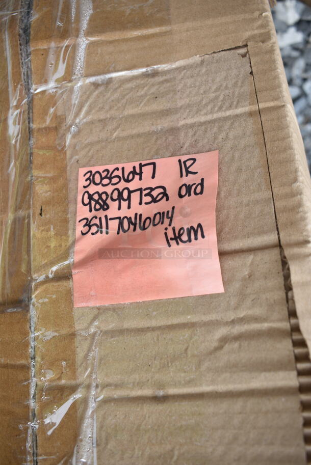 3 BRAND NEW SCRATCH AND DENT! Items; Cooking Performance Group 35117046014 Convection Oven Stacking Kit for for FEC-100 and FEC-200 Ovens, FLAT Tech KX22 22" x 22" Self-Stabilizing Black Table Base, Black Finish Wire Rack. 3 Times Your Bid! May Be Missing Pieces.  - Image 3 of 5