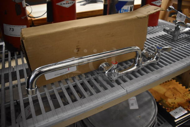 Stainless Steel Faucet w/ Handles. 14x12x3 - Image 2 of 3