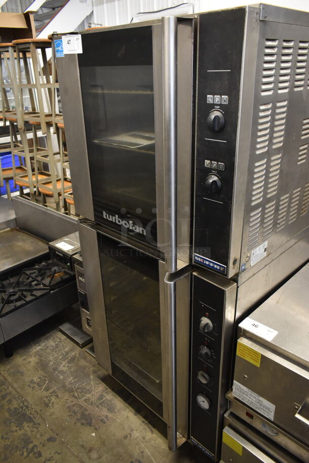 2 Moffat Turbofan E32D5 Stainless Steel Commercial Electric Powered Full Size Oven w/ View Through Door and Metal Oven Racks. 208 Volts, 1 Phase. 2 Times Your Bid! - Image 1 of 6