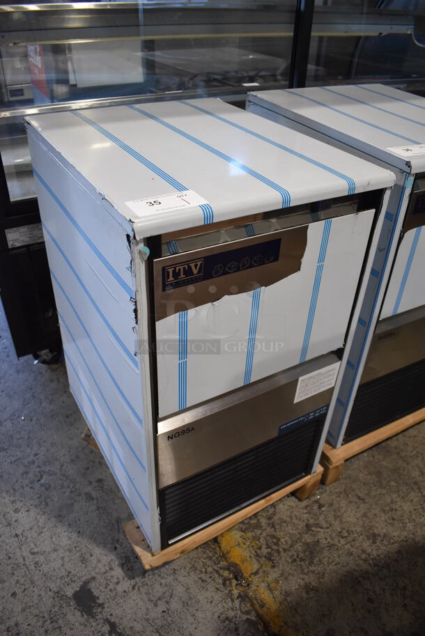 BRAND NEW! ITV ALFA NG95 Stainless Steel Commercial Self Contained Undercounter Ice Machine. 115 Volts, 1 Phase. 18.5x24x31 - Image 2 of 6