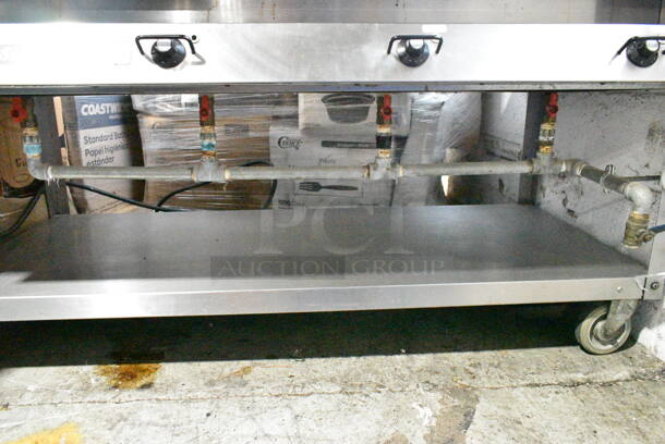 Vollrath Servewell 38104 Stainless Steel 4 Bay Steam Table w/ Under Shelf on Commercial Casters. 120 Volts, 1 Phase. Cannot Test Due To Plug Style - Image 7 of 8