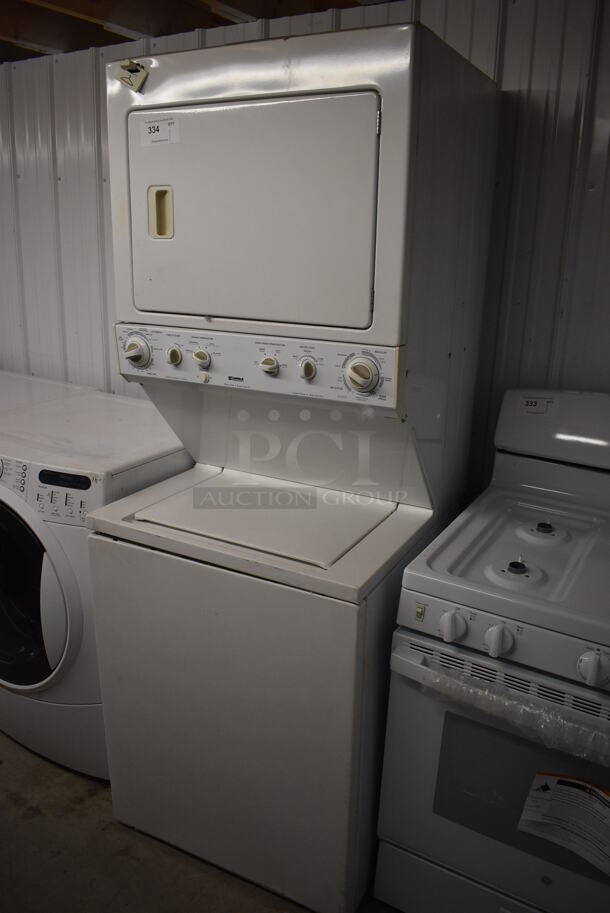Kenmore Model 417.94812301 Stacked Washer and Dryer. 120/240 Volts. 27x28.5x74 - Image 2 of 11