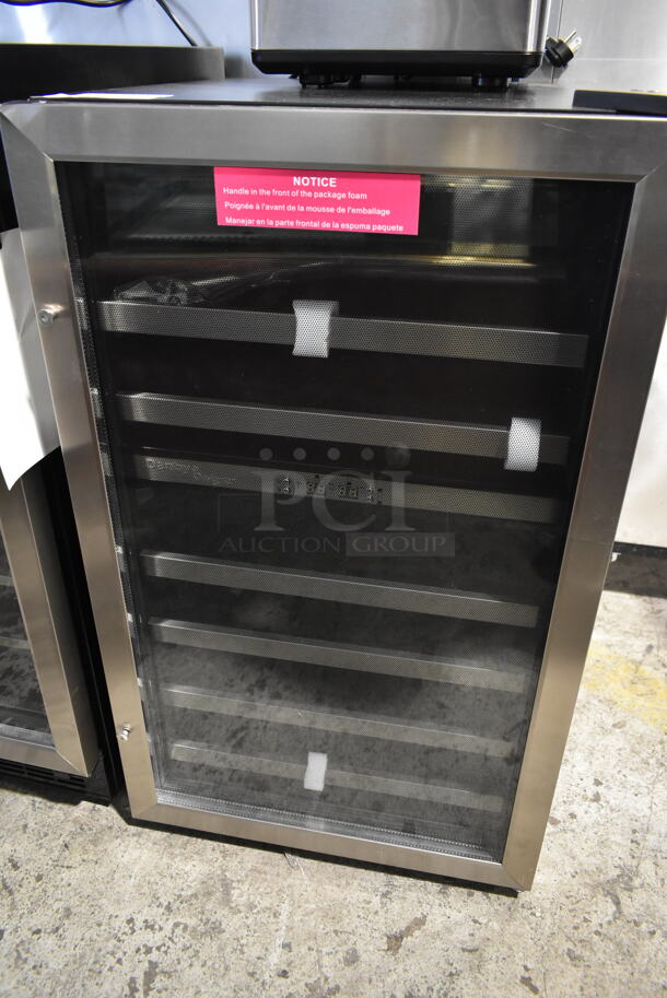 BRAND NEW SCRATCH AND DENT! Danby DWC114BLSDD 38 Bottle Dual Zone Freestanding Wine Cooler Merchandiser. 115 Volts, 1 Phase. Tested and Working! - Image 2 of 4